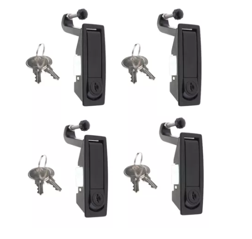 Fechadura Bagageiro Tulha Preto 93 x 34 mm Trailer Motorhome